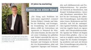 Presseartikel tw.marketing Communications & Events